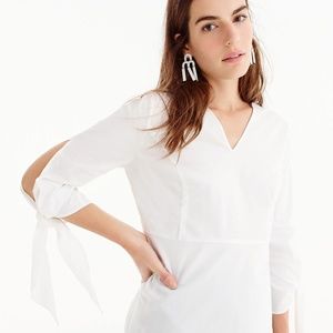 J. Crew Tops - Universal Standard 4 J.Crew poplin tie-sleeve top J. Crew Tops - Universal Standard 4 J.Crew poplin tie-sleeve top